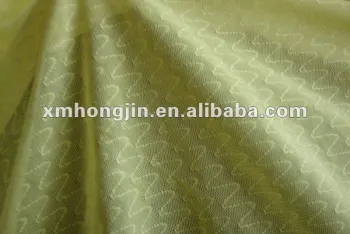 Polyester elastic flow line mesh fabric