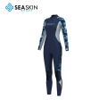 Seaskin Neoprene 후 지퍼 긴 슬리브 잠수복