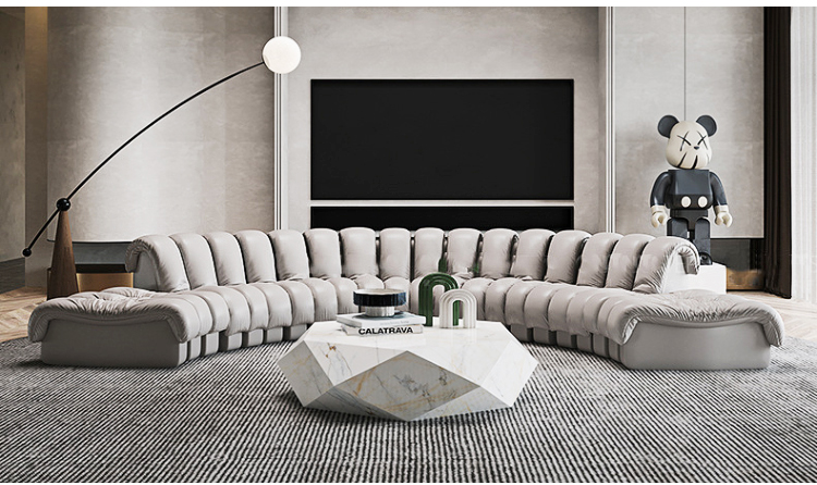 Serpentine sofa living room furniture