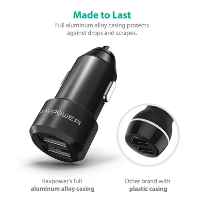 RAVPower RP-VC006 Mini 24W 4.8A Dual USB Car Charger