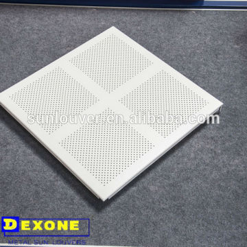 Clip in suspended metal ceiling aluminium ceiling tiles 600*600mm