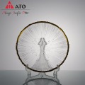 ATO Glass Rangement Bolder Round Fruit Bowl Stand