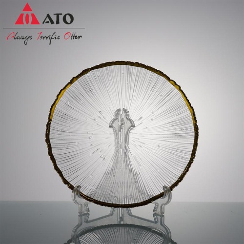 ATO Glass Storage Holder Round Fruit Bowl Stand