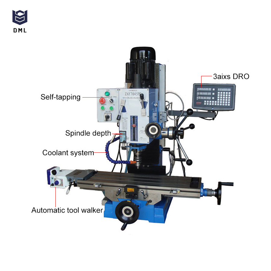 ZAY7045FG Fresadora y Taladradora para trabajo de metales