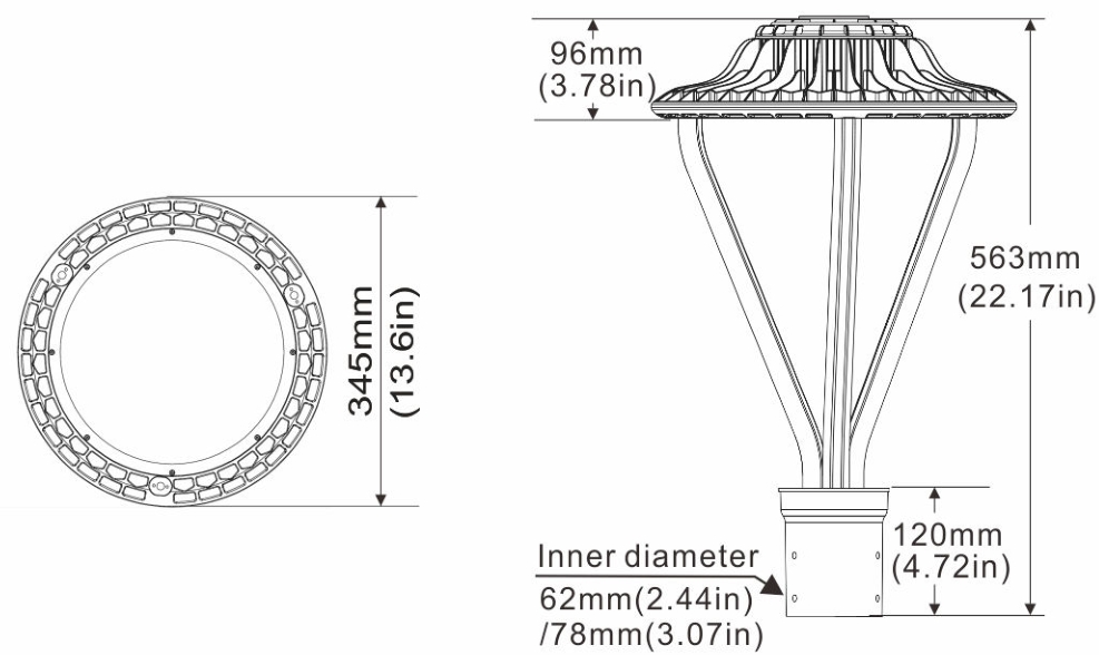 led post top retrofit