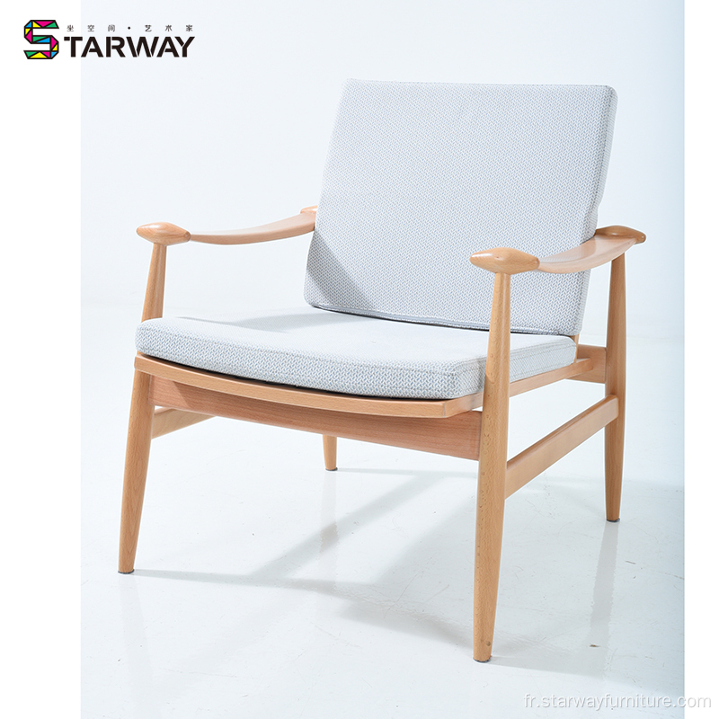 Chaise de loisirs en bois massif de meubles en bois massif