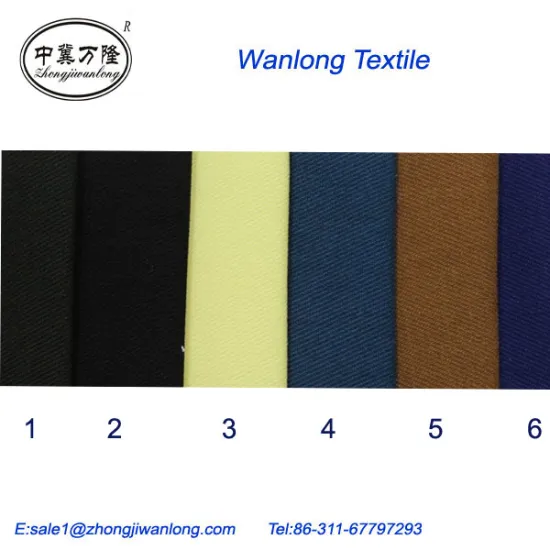 TC 65/35 16*12 108*58 58'' 280GSM twill dyed fabric