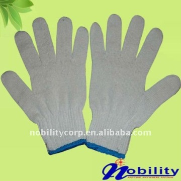 700 gram 10g natural white large size stretch cotton glove