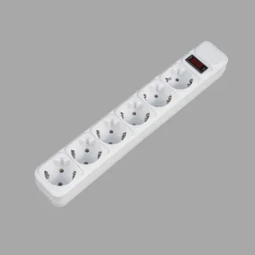 6-контактные немецкие удлинители ЕС с переключателем