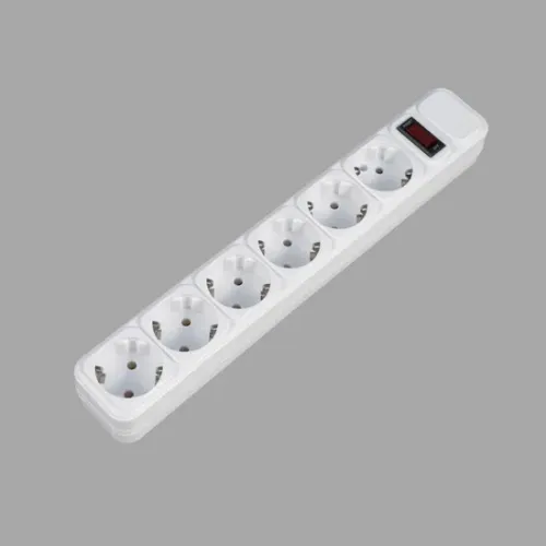 6-контактные немецкие удлинители ЕС с переключателем