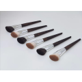 Hot Selling 2 PCs Makeup Brush Tools Cosmetics Brush Hair Soft Aceite o logotipo OEM de graça