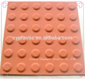 Rubber Tactile Paving Tile/rugbber tactile nail for the blind man