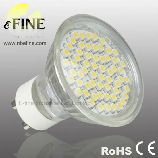 GU10 warm white 60 SMD LED spotlight bulb lamp