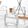 Flat Fancy Reed Diffuser Glass Bottle with Cork