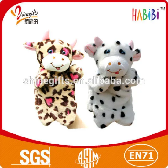 lovely cow hand puppet for kids