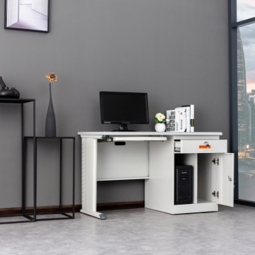 Người tổ chức Bàn điều hành kim loại 1,4m màu trắng