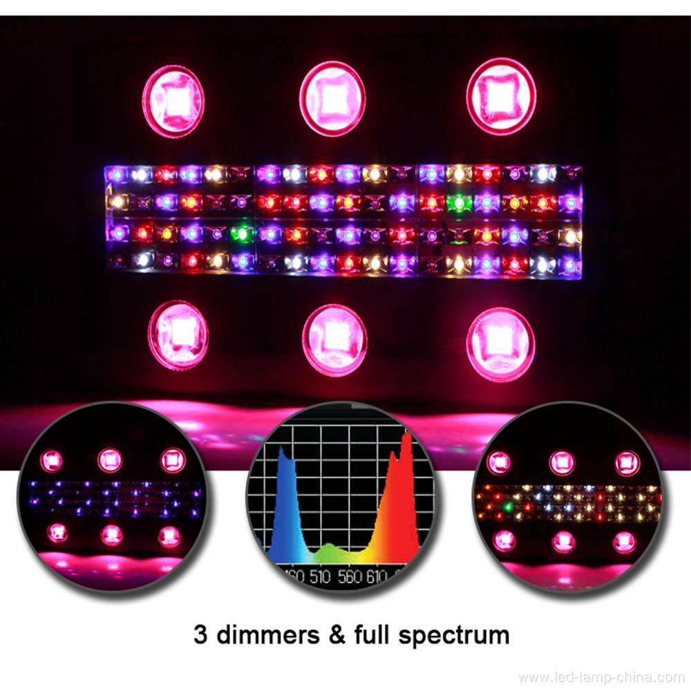 Three Dimmers 900w Noah6 LED Grow Light