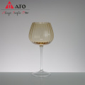 ATO Pumpkin Pattern Glass Crystal sem copos de vinho