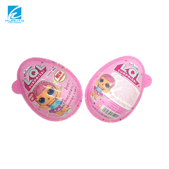 Customized Food Cartoon Kinder Joy Pack Surprise PVC Thermoforming Egg Package