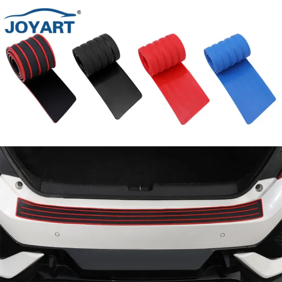 Universal Black Rubber Rear Bumper Protector Guard for Car Door Sill