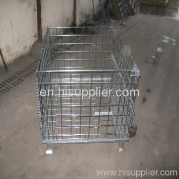 Wire Mesh Container/tote Box /foldable Wire Mesh Basket (factory) 
