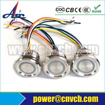 waterproof 22MM momentary piezo switch push button piezo switch