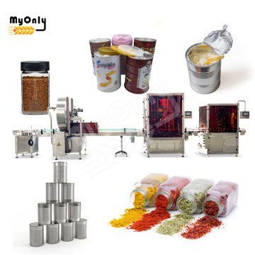 Automatic Ginger Powder and Pepper Powder Bottle Filling Machine for Canning Lines