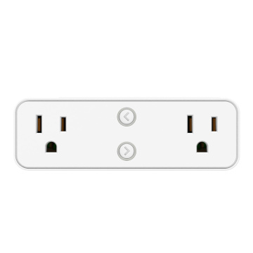 LEDEAST DS2211W2 US Dual Outlet Smart Socket with Alexa Voice Control