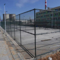 Football stadium temporary construction fence