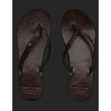 Stitched Leather Flip Flops