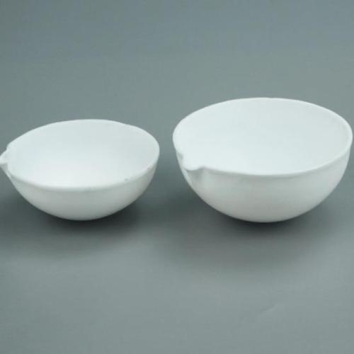 Round Bottom Porcelain Evaporation Dishes with Spout 2000ml