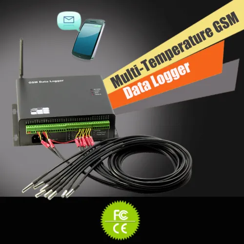 Multipoint Temperature Sensor With Gsm Data Logging, High Quality