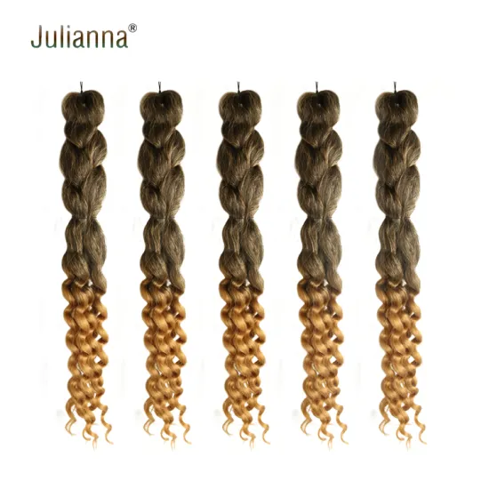 Julianna  Coi Leray Braids With Curls Synthetic Naturally Layered Curly Curled Pre Style Goddess Curl Braiding Hair