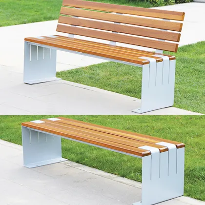 Modern Outdoor Timber Wood Slats Patio Benches and Leisure Chair Sets Price