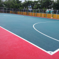 piso de quadra esportiva coberta de futebol em pvc colorido