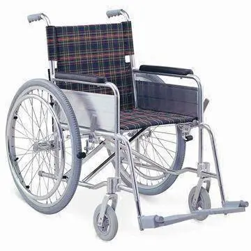 Lightweight Wheelchair with Fixed Armrest and Footrest, Made of Aluminum