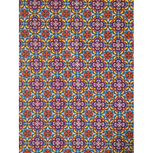 Geometrisk design Polyester Bubble Crepe Printing Fabric