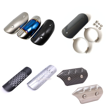TEENTOP Motorcycle Accessories: Steel Heat Shield Exhaust Muffler Pipe Cover & Heel Protector
