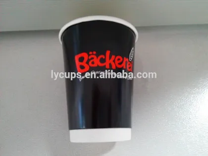 Disposable double wall paper cup