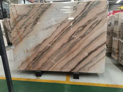 Rosa Ornavasso Pink Marble vs. Asiago Marble Slabs: Colorful Vein Comparison