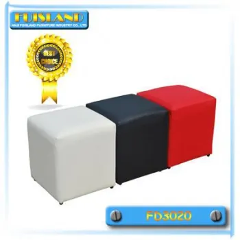 hot sale top leather foot stool with high quality for bedroom/living room