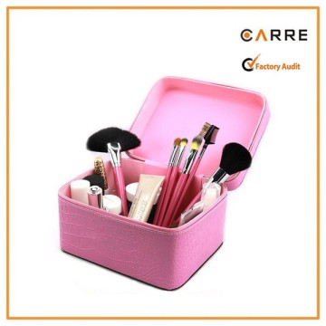 vanity portable crocodile PU leather beauty tools storage makeup kit box