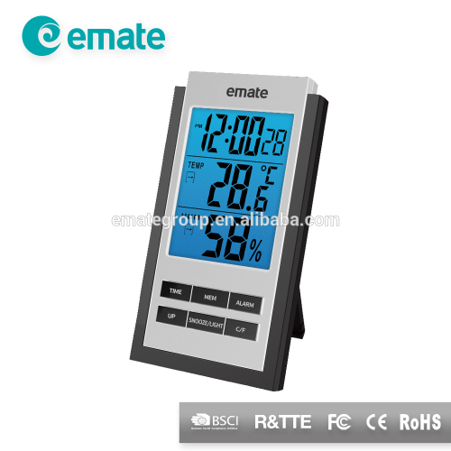 Table Thermometer Hygrometer Digital Alarm Clock