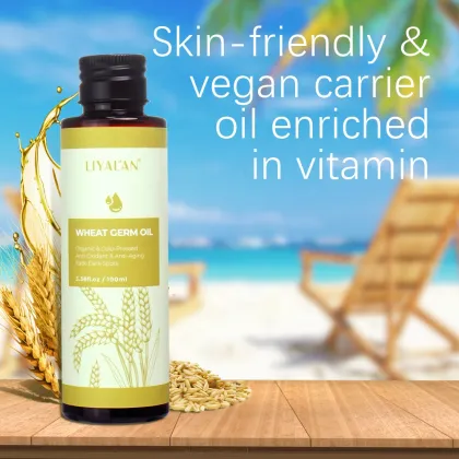 Wheat Germ Oil: Fade Dark Spots, Anti-Oxidant, Anti-Aging, Pure Organic Skin Care
