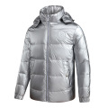 Kostengünstige Herren Glossy Puffy Jacket Großhandel Custom