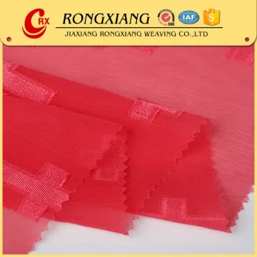 Garments fabric supplier China wholesale Fashion Woven jacquard fabric sheer