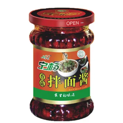 Mushroom noodles with chili sauce