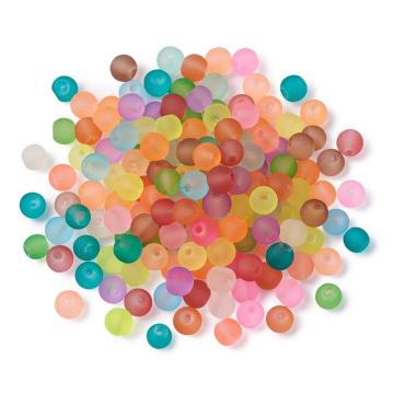 Glass Beads 6mm Handcrafted Round Mat Beads