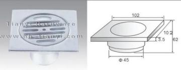 High Grade Aluminium Anti-odor Floor Drain With Round Cover 