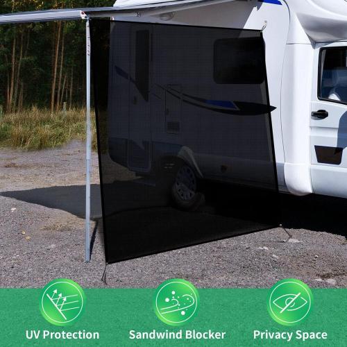 RV Awning Side Shade Screen Complete Kits